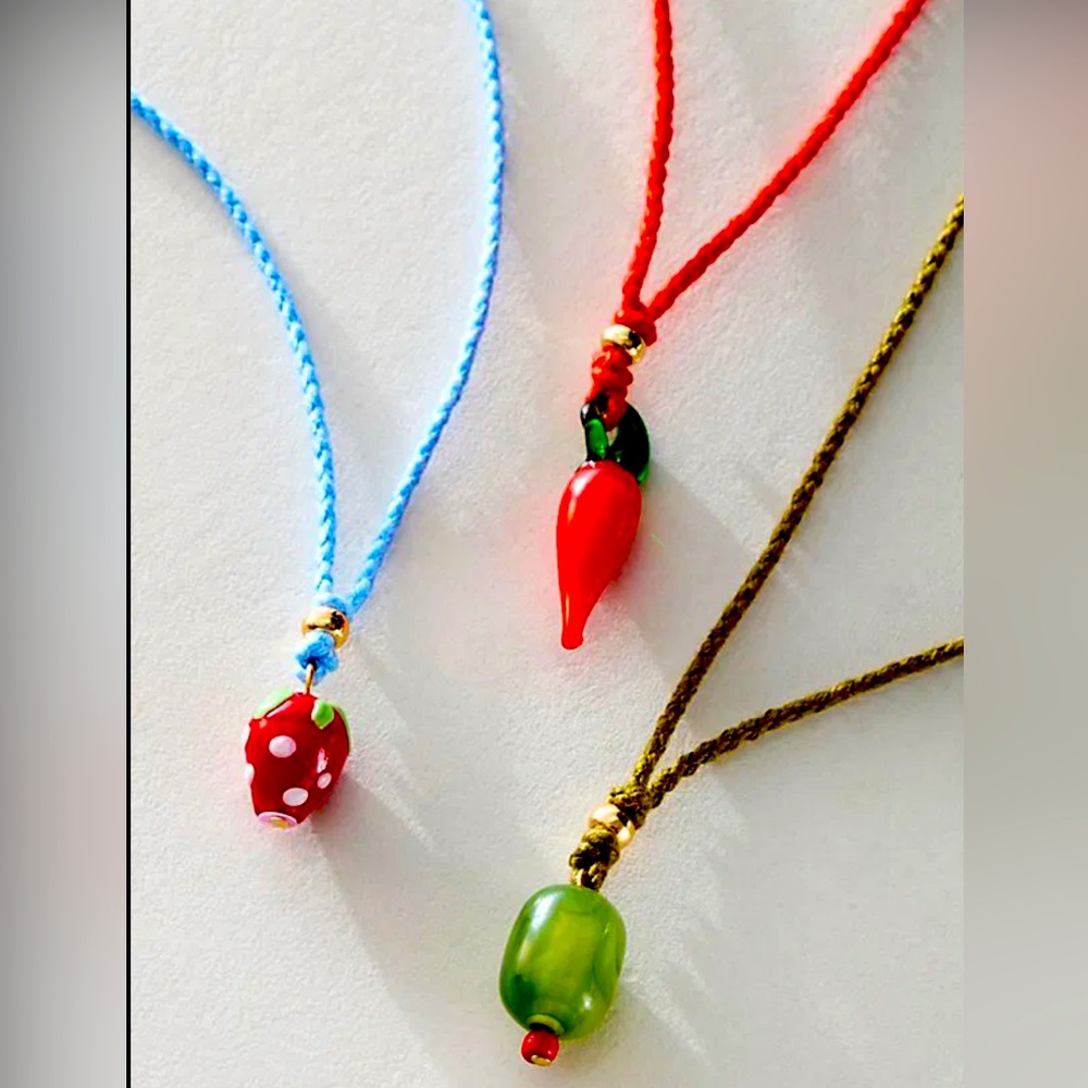 Free People Strawberry necklace, new with tags
